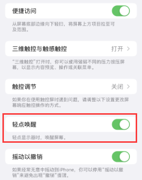 广西苹果授权维修站分享iPhone轻点无法唤醒怎么办