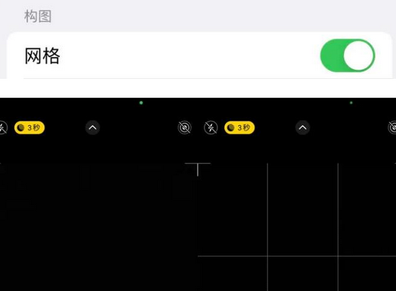 广西苹果手机维修网点分享iPhone如何开启九宫格构图功能