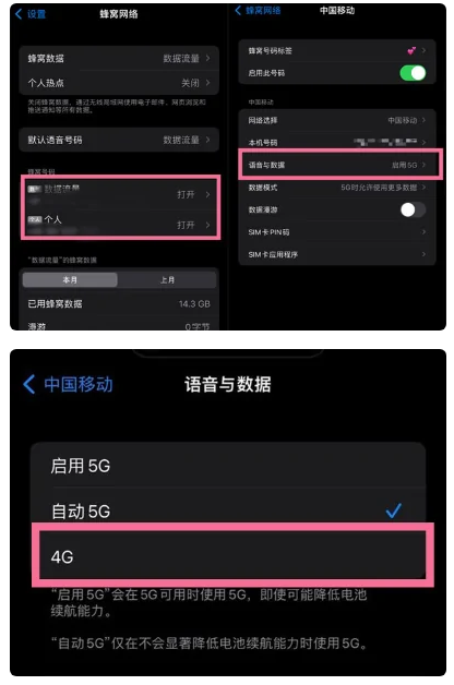 广西苹果手机维修分享iPhone14如何切换4G/5G? iPhone14 5G网络切换方法 