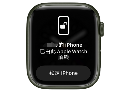 广西苹果手机维修分享用 AppleWatch 解锁配备面容 ID 的 iPhone方法 