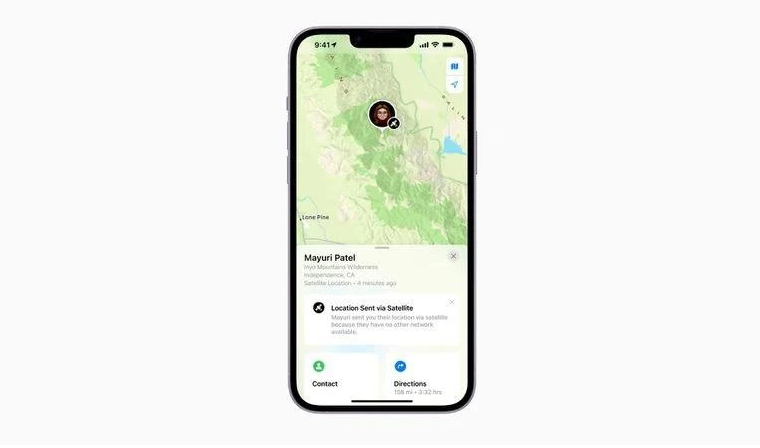 广西苹果14维修分享iPhone14系列中 FindMy功能通过卫星分享位置方法教程 